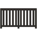 vidaXL Pokrov za radiator črn 149x20x82 cm inženirski les | Shoptok.si
