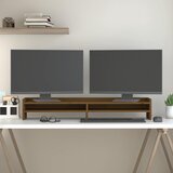  Stalak za monitor boja meda 100x24x16 cm od masivne borovine | shoptok.hr