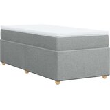 vidaXL Okvir kreveta s oprugama i madrac svjetlosivi 80x200cm tkanina | shoptok.hr