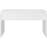  Stolić za kavu bijeli 68 x 50 x 38 cm od konstruiranog drva | Eponuda.com