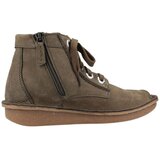 Clarks Škornji Funny Cedar 261738864 Dark Olive Nub | Shoptok.si