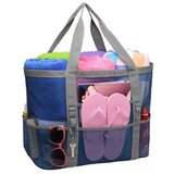 INF Mrežasta torba za plažo, potovalna torba za plavanje Blue + Grey, (21778743) | Shoptok.si