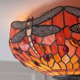 Endon 70721 - Plafonsko svetlo Tiffany DRAGONFLY 2xE27/60W/230V prečnik 41 cm | Eponuda.com