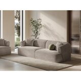Cosmopolitan Design Svetlo rjava sedežna garnitura iz rebrastega žameta 255 cm Campi – | Shoptok.si
