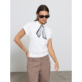 Sinsay Polo bluza s viskozom i maramom | shoptok.hr