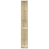  Regal za knjige s 5 razina boja hrasta 45x23,5x162,5 cm drveni | shoptok.hr