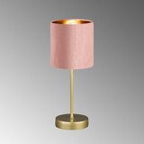 Fischer & Honsel Ružičasta/u zlatnoj boji metalna stolna lampa s tekstilnim sjenilom (visina 34 cm) Aura – | shoptok.hr