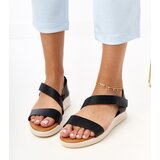 D/CEO Black wedge sandals Verkado | shoptok.hr