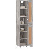  Visoka komoda siva sonome 34,5x34x180 cm od konstruiranog drva | shoptok.hr