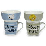 Gusto Casa Otroški set lonček 350ml in skledica za kosmiče 480ml / 2 kos / več barv / keramika, (21317739) | Shoptok.si