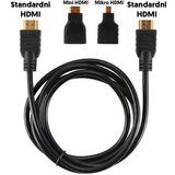 Kabl hdmi + adapteri micro i mini hdmi 1.5m | ePonuda.com