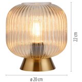 SCHÖNER WOHNEN 13573-27 - Stona lampa NAMI 1xE27/25W/230V zlatna/bež | Eponuda.com