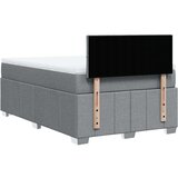  Krevet s oprugama i madrac svjetlosivi 120 x 200cm od tkanine | shoptok.hr