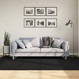 vidaXL Preproga s kratkimi vlakni mehka pralna črna 160x230 cm Cene