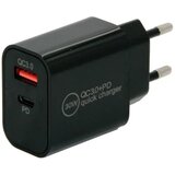 IWH usb punjač 30 w utičnica, unutrašnje područje broj izlaza: 2 x usb 3.0, usb-c® utičnica (power delivery) | Eponuda.ba