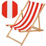 springos Zložljiv ležalnik, idealen za vrt, plažo ali balkon – impregniran les, (5000006721) | Shoptok.si