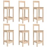  7-dijelni vrtni barski set od masivne borovine | shoptok.hr