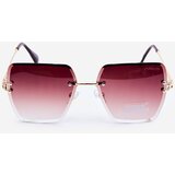 PRIUS Women's Sunglasses with Gradient Lenses UV400 Gold-Brown | Shoptok.si