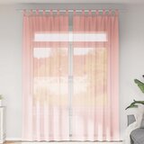 Voile zavjese s petljama 2 kom. ružičaste 140x260 cm | shoptok.hr