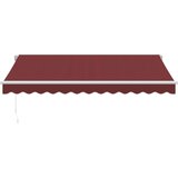Tenda na ručno uvlačenje bordo 350 x 250 cm | shoptok.hr