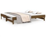  Izvlečna dnevna postelja medeno rjava 2x(90x200) cm borovina, (20724375) | Shoptok.si