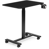  Mobilni stol 70x48 cm, stol za prijenosno računalo, podesiva visina 71,5-112 cm, crni, ModernHome Slike