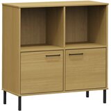 Maison Chic Knjižna omara - Knjižni regal z nogami rjava 90x35x90,5 cm trden les OSLO, (21725562) | Shoptok.si