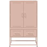 vidaXL Visoka komoda ružičasta 100,5x39x107 cm hladno valjani čelik | shoptok.hr
