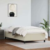  Posteljni okvir krem 90x190 cm umetno usnje, (20726697) Cene