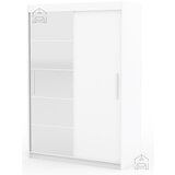 ADRK Furniture Garderobna omara z drsnimi vrati Esti - 150 cm - bela Cene