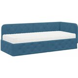 Kutni okvir kreveta Plava 80 x 200 cm Baršun | shoptok.hr