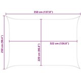  Sončno platno Svetlo siva in bela. 3,5 x 2,5 m, (5000241243) | Shoptok.si