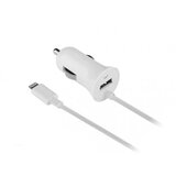 Olimp Sport Auto punjač univerzalni 2u1 (iPhone Lightning + USB slot) beli 1A. Cene