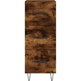  Komoda boja dimljenog hrasta 34 5x34x90 cm konstruirano drvo | shoptok.hr