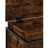 Kutija za pohranu s poklopcem dimljeni hrast 60x40x51,5 cm | shoptok.hr