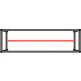 vidaXL Okvir za radni stol mat crni i mat crveni 170x50x79 cm metalni | shoptok.hr
