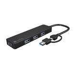 Natec HUB USB-C 3.0 MAYFLY 4-PORTS + USB-A ADAPTER | shoptok.hr