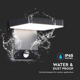  LED spoljašnje zidno svetlo sa senzorom LED/17W/230V 3000K crno | Eponuda.com