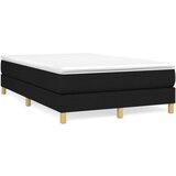 vidaXL Box spring postelja z vzmetnico črna 120x190 cm blago Cene