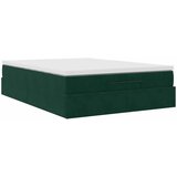  Ottoman krevet s madracem tamnozeleni 140x190 cm baršun | shoptok.hr