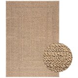 vidaXL Tepih ZIZUR 140 x 200 cm s izgledom jute unutarnji i vanjski Cijene