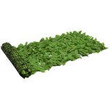 vidaXL Balkonski zaslon za privatnost sa zelenim lišćem 600 x 75 cm Cijene