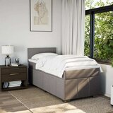 vidaXL Box spring postelja z vzmetnico taupe 90x200 cm blago | Shoptok.si