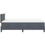 vidaXL Krevet s kutijom opruga tamno sivi 120x200 cm baršun | shoptok.hr