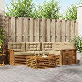  Set vanjskih sofa 5 kom. Prirodna i bež | shoptok.hr