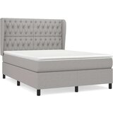 Krevet box spring s madracem svjetlosivi 140x200 cm od tkanine | shoptok.hr