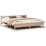 Maison Chic Posteljni okvir - Dvoposteljna postelja - Zakonska postelja brez vzmetnice 180x200 cm trdna borovina-J3387, (21760725) | Shoptok.si