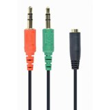 Gembird CCA-418 3.5mm Headphone Mic Audio Y Splitter Cable Female to 2x3.5mm Male adapter kabal Cene