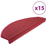 Prostirke za stepenice 15 kom 65x24x4 cm crvene poluokrugle velike | shoptok.hr