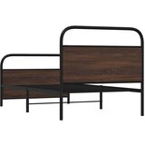vidaXL Okvir kreveta bez madraca smeđa boja hrasta 90 x 200 cm drveni | shoptok.hr